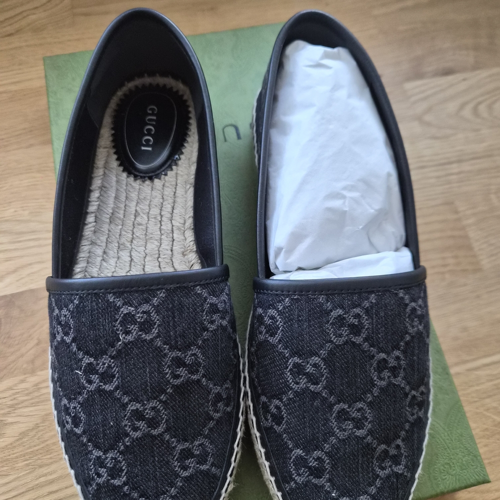 Gucci Men's Black Slip-On Shoes